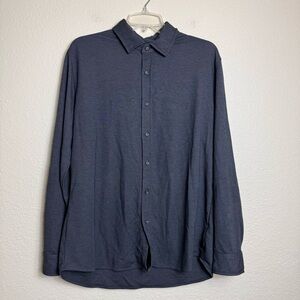 Tahari‎ Men's Long Sleeve Modal Blend Gray Size Unknown See Meas. Button Up Soft